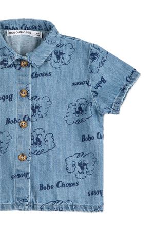 camicia in tessuto blu BOBO CHOSES KIDS | B126AB027.